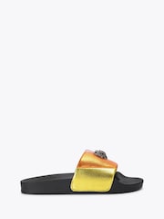Kurt Geiger London Pink Junior Mini Meena Eagle Sandals - Image 1 of 4
