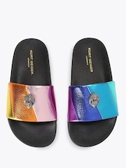 Kurt Geiger London Pink Junior Mini Meena Eagle Sandals - Image 2 of 4
