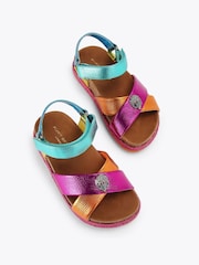 Kurt Geiger London Kids Pink Mini Kensington Espadrill Sandals - Image 2 of 4
