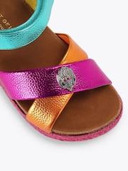 Kurt Geiger London Kids Pink Mini Kensington Espadrill Sandals - Image 3 of 4