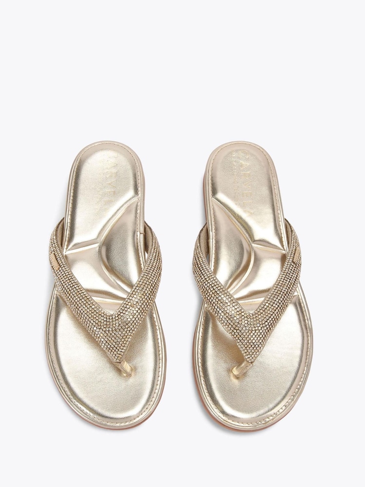 Dorado - Carvela Riviera Jewel Sandals - Imagen 2 de 4 Dorado - Carvela Riviera Jewel Sandals - Imagen 2 de 4