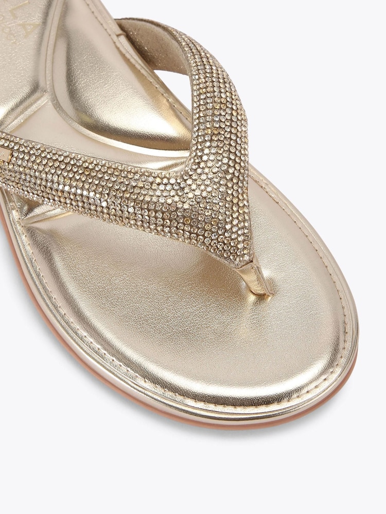 Dorado - Carvela Riviera Jewel Sandals - Imagen 4 de 4 Dorado - Carvela Riviera Jewel Sandals - Imagen 4 de 4