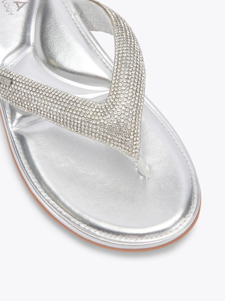 Plateado - Carvela Riviera Jewel Sandals - Imagen 4 de 4 Plateado - Carvela Riviera Jewel Sandals - Imagen 4 de 4