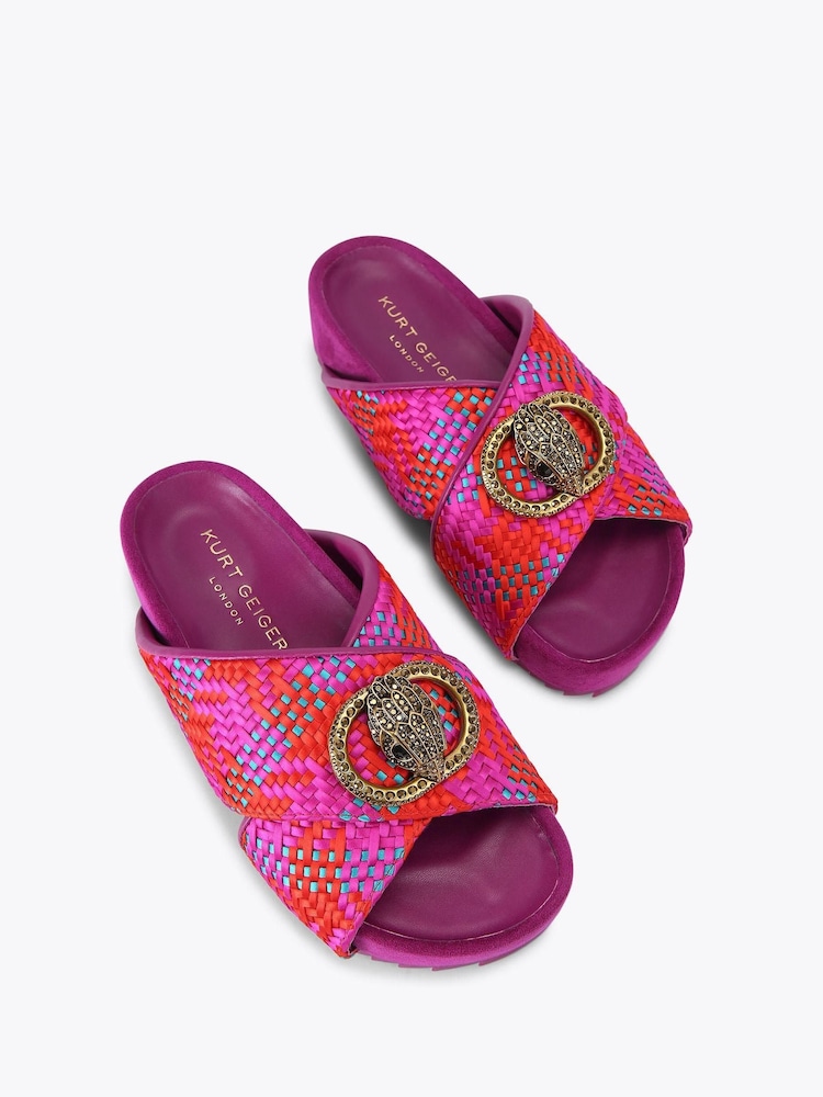 Kurt Geiger London Chelsea Cross Strap Sandals - Image 2 of 4