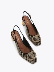 Kurt Geiger London Chelsea Block Slingback Heels - Image 2 of 4