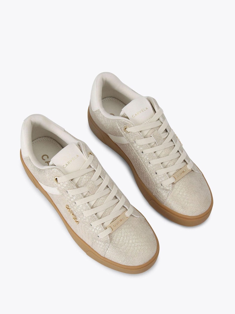 Carvela Gold Daze Gum Trainers - Image 2 of 4