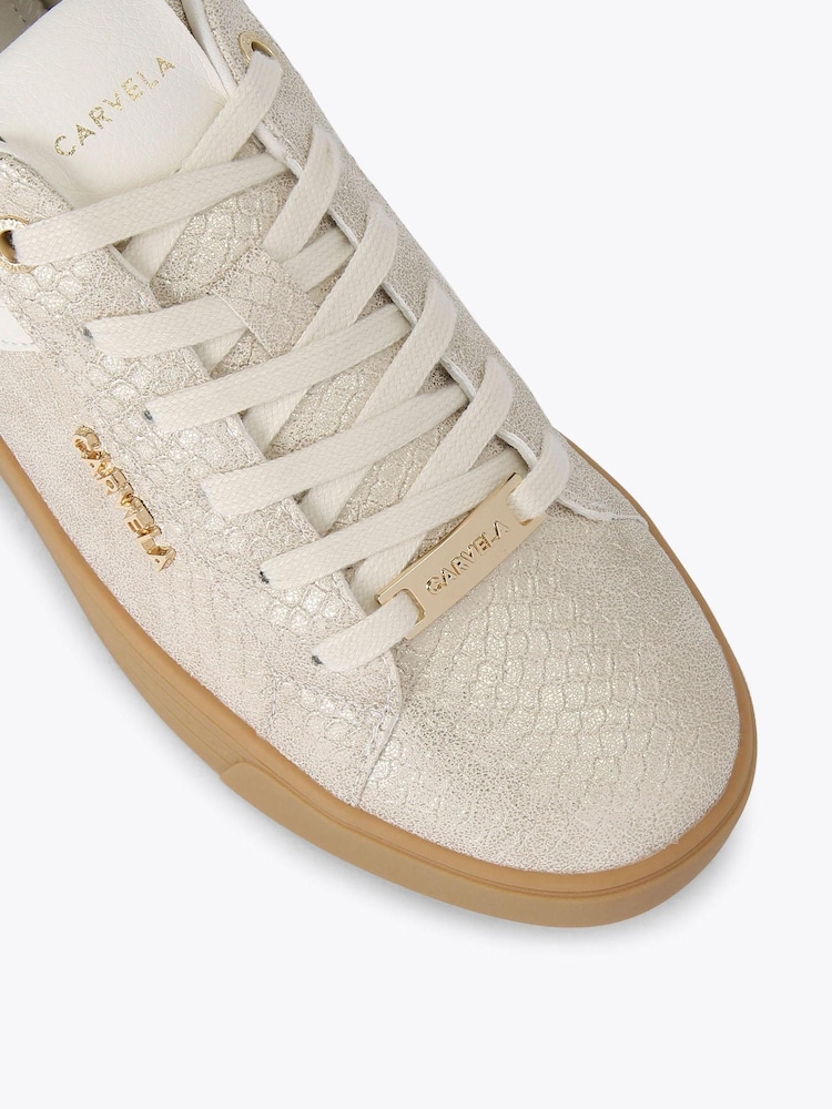 Carvela Gold Daze Gum Trainers - Image 3 of 4