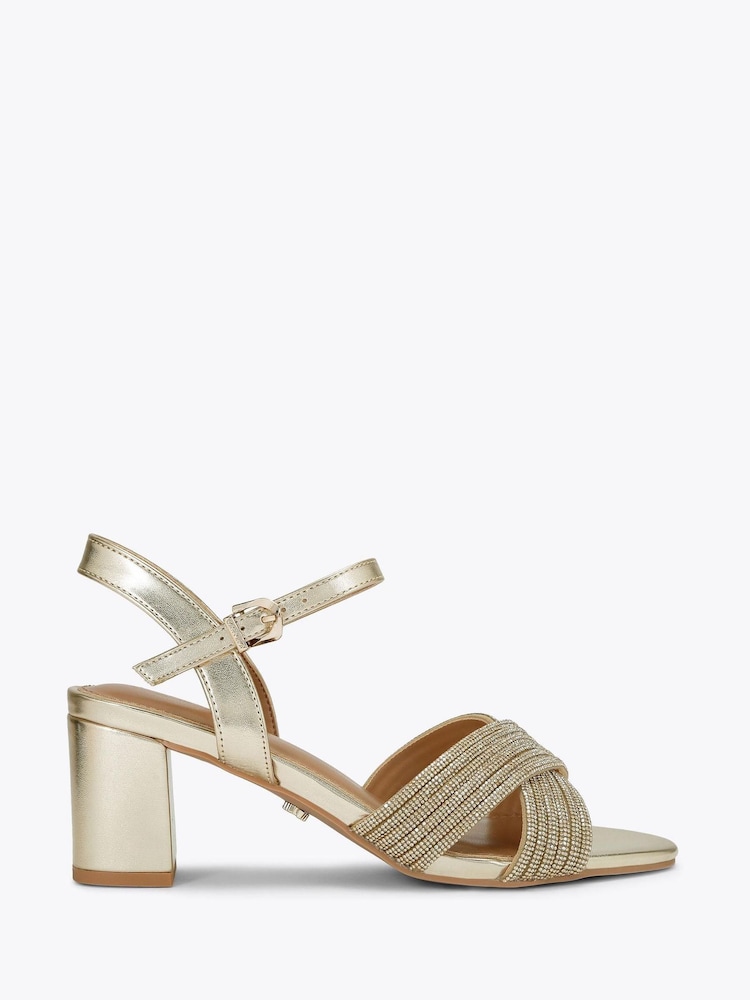 Gold - Carvela Divine Block Sandals - Bild 1 von 4 Gold - Carvela Divine Block Sandals - Bild 1 von 4