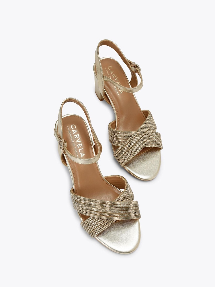 Gold - Carvela Divine Block Sandals - Bild 2 von 4 Gold - Carvela Divine Block Sandals - Bild 2 von 4