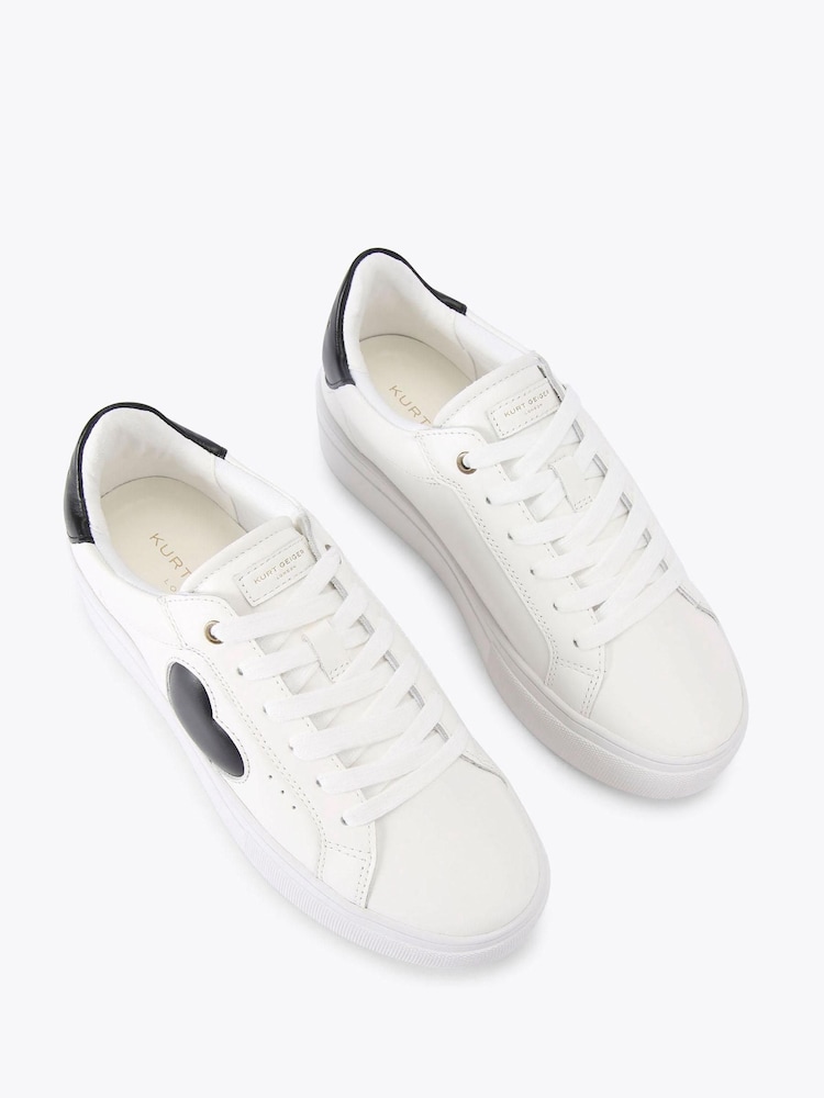 Kurt Geiger London Denim Lana Heart Trainers - Image 2 of 4