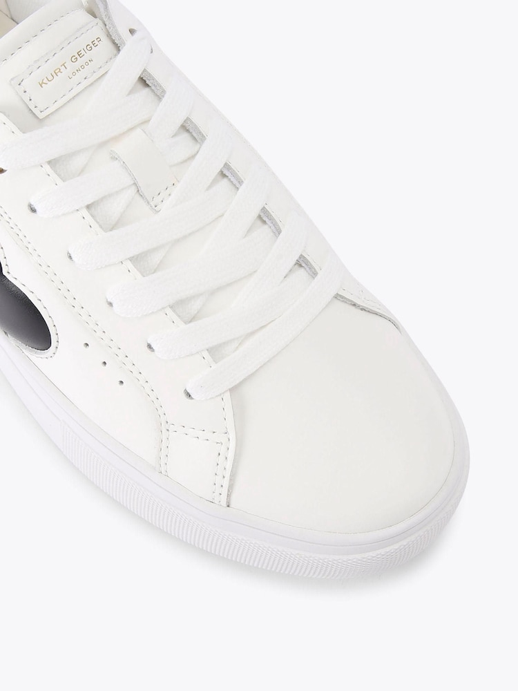 Kurt Geiger London Denim Lana Heart Trainers - Image 4 of 4