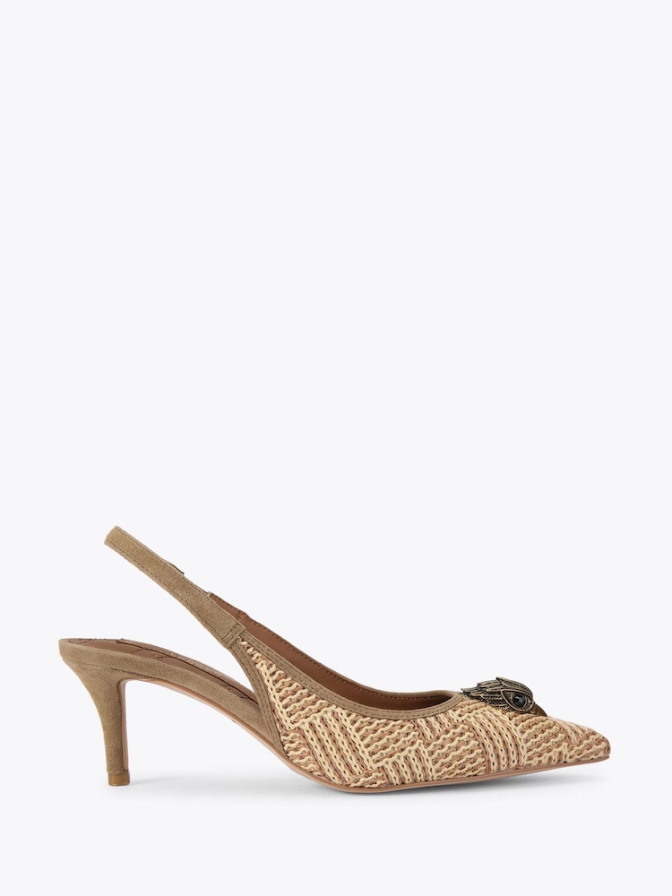 Kurt Geiger London Belgravia Eagle Sling Back Shoes - Image 1 of 4