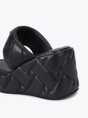 Kurt Geiger London Kensington Puffthong Black Sandals - Image 3 of 4
