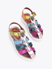 Kurt Geiger London Kids Pink Mini Fisherman Sandals - Image 2 of 4