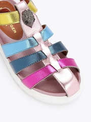 Kurt Geiger London Kids Pink Mini Fisherman Sandals - Image 3 of 4