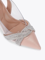 Carvela Blush Arielle Vinyl Sling - Image 3 of 4