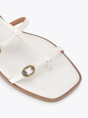 Kurt Geiger London White Regent Flat Gladiator Sandals - Image 3 of 4