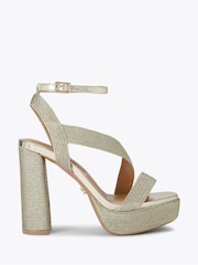 Goud - Carvela Gold Gala Platform Sandals - Image 2 of 5