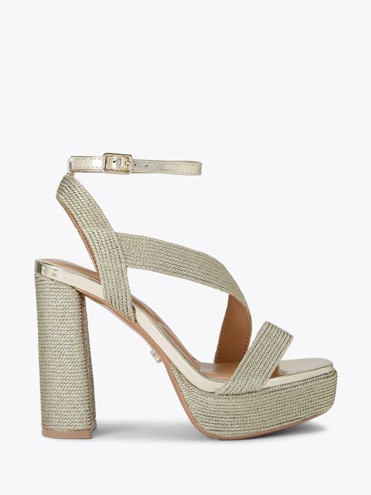 Goud - Carvela Gold Gala Platform Sandals - Image 2 of 5