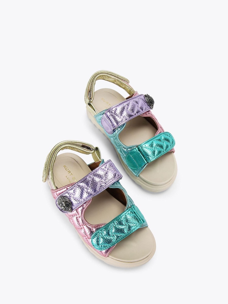 Kurt Geiger London Kids Pink Mini Orson Sandals - Image 2 of 4