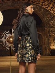 Love & Roses Printed Mini Skirt - Bild 4 von 4