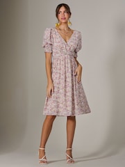 Jolie Moi – Midikleid mit Puffärmeln - Bild 4 von 6