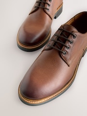 Tan Brown Heritage Derby Shoes - Image 5 of 5