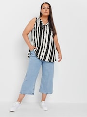 Yours Curve Black Elevated Rib Vest - Image 2 of 5