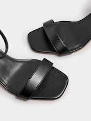Yours Curve Black Extra Wide Fit Two Part Block Sandals - Image 5 of 5