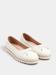 de baléYours Curve Extra WovenWide Fit Pumps - Imagem 3 de 5