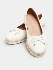 de baléYours Curve Extra WovenWide Fit Pumps - Imagem 4 de 5