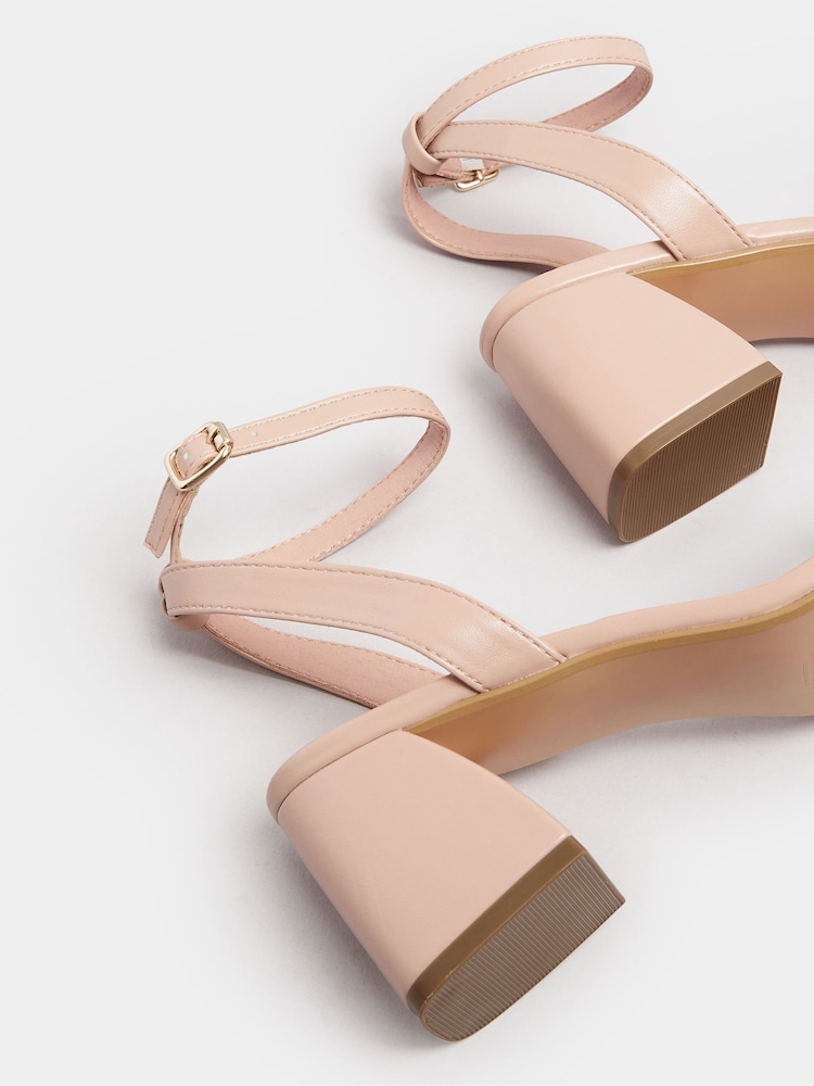 Телесный - Yours Curve Two Part Block Sandals - Image 5 of 5