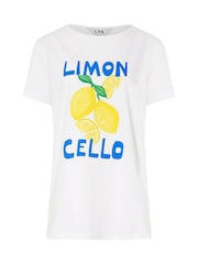 Long Tall Sally Limoncello Placment Print 100% Cotton T-Shirt - Imagen 5 de 5