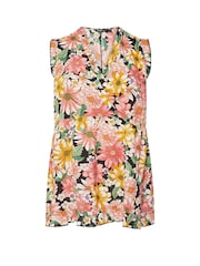 Pink - Yours Curve Frill Hem Top - Bild 5 von 5