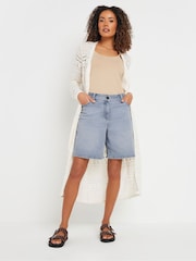 M&Co Blue Lightwash Bermuda Shorts - Image 2 of 6
