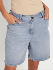 M&Co Blue Lightwash Bermuda Shorts - Image 4 of 6