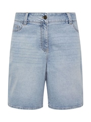 M&Co Blue Lightwash Bermuda Shorts - Image 6 of 6