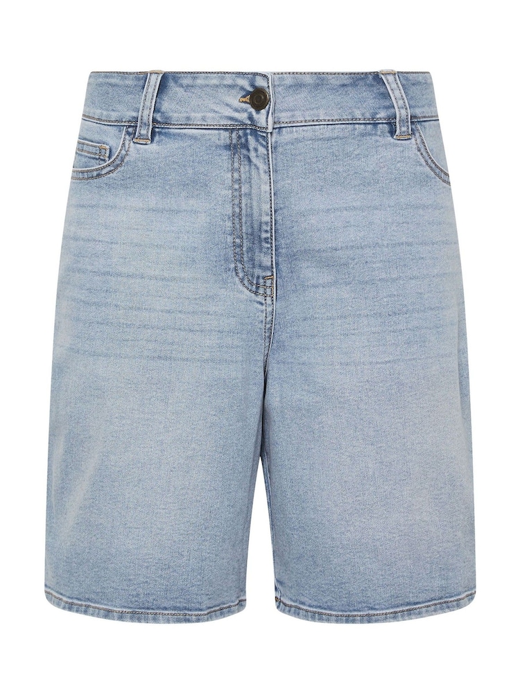 M&Co Blue Lightwash Bermuda Shorts - Image 6 of 6