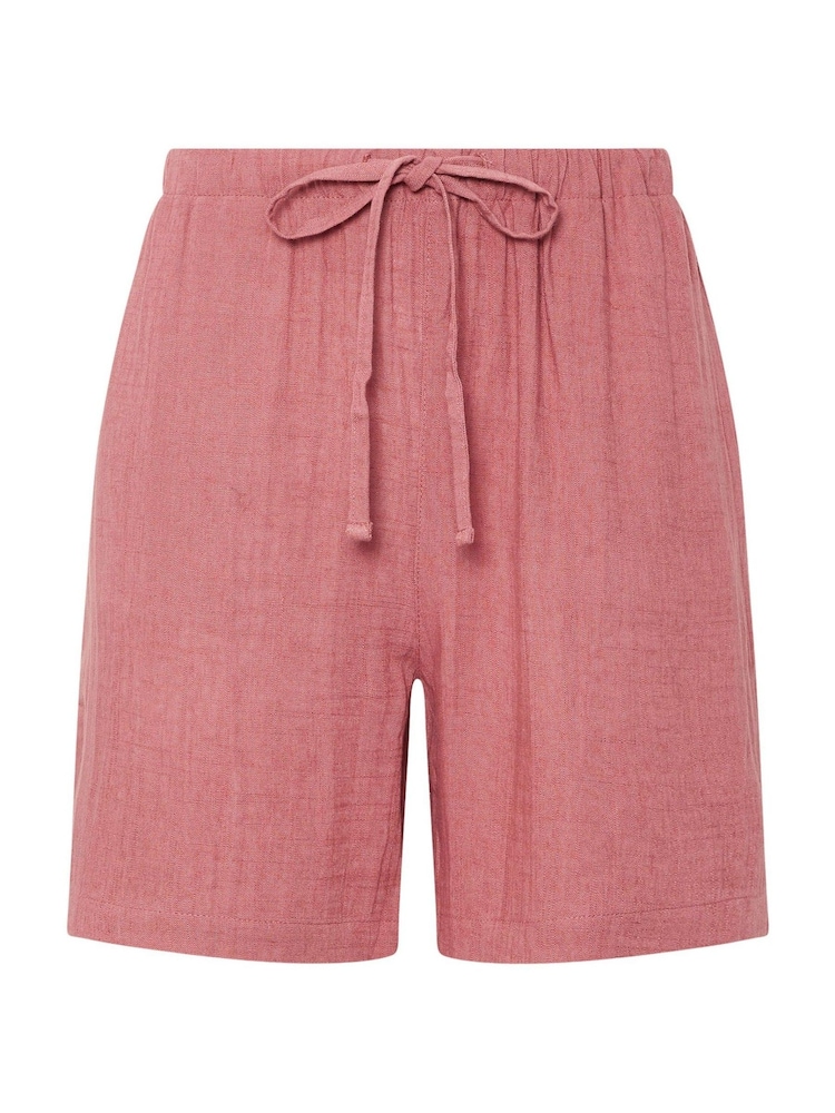 Long Tall Sally Pink Linen Shorts - Image 6 of 6 Long Tall Sally Pink Linen Shorts - Image 6 of 6