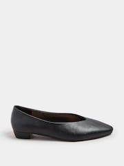Preto - Long Tall Sally Low Block Almond Court Shoes - Imagem 2 de 6