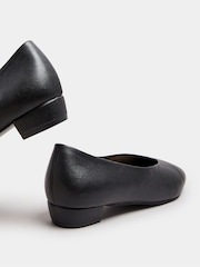 Preto - Long Tall Sally Low Block Almond Court Shoes - Imagem 4 de 6