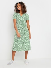 M&Co Green Jersey Wrap Dress - Image 2 of 5