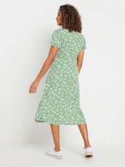 M&Co Green Jersey Wrap Dress - Image 3 of 5