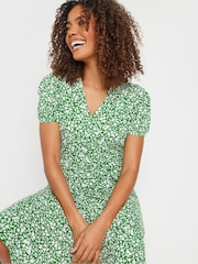 M&Co Green Jersey Wrap Dress - Image 4 of 5