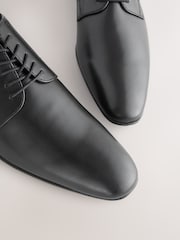 Black Slim Derby Shoes - Image 6 of 7