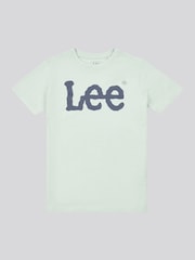 Lee Green Boys Wobbly Graphic Print 100% Cotton T-Shirt - Image 1 of 3