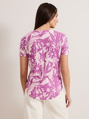 Morado - Phase Eight Alice Chain 100% Cotton Top - Imagen 2 de 6