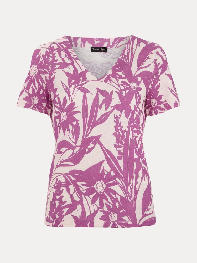 Morado - Phase Eight Alice Chain 100% Cotton Top - Imagen 6 de 6