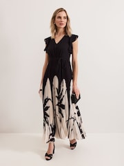 Phase Eight Black Petite Uma Maxi Dress - Image 1 of 7