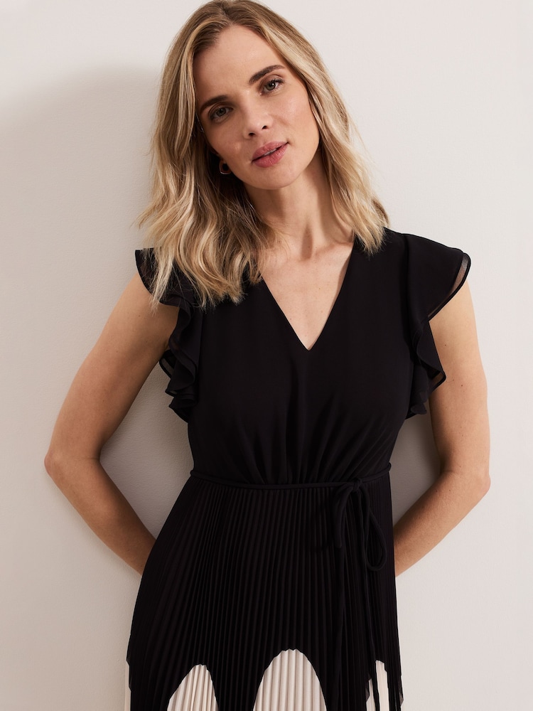 Phase Eight Black Petite Uma Maxi Dress - Image 5 of 7